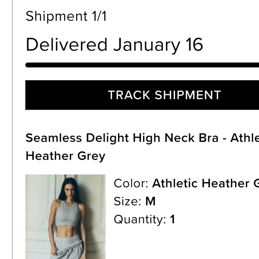 ALO Yoga Seamless Delight Heather Gray Tank Top Medium - Picture 5 of 6